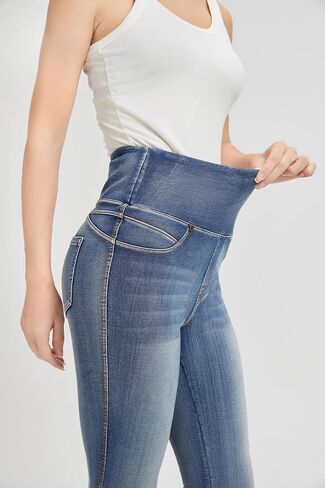 High Waisted Jegging for Women Premium Stretch Slim Fit Jeans Tummy Control Comfort with Everyday Casual Style in Kuwait
