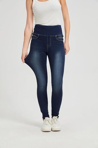 High Waisted Jegging for Women Premium Stretch Slim Fit Jeans Tummy Control Comfort with Everyday Casual Style in Kuwait