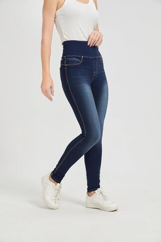High Waisted Jegging for Women Premium Stretch Slim Fit Jeans Tummy Control Comfort with Everyday Casual Style in Kuwait