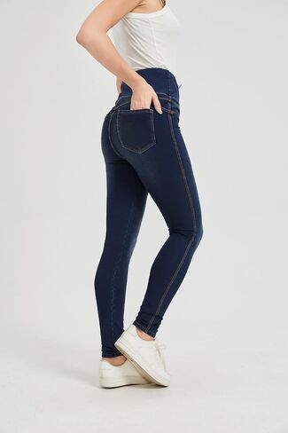 High Waisted Jegging for Women Premium Stretch Slim Fit Jeans Tummy Control Comfort with Everyday Casual Style in Kuwait