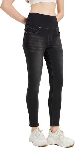 High Waisted Jegging for Women Premium Stretch Slim Fit Jeans Tummy Control Comfort with Everyday Casual Style in Kuwait