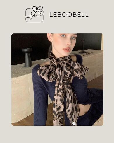 Women's Leopard Print Scarves Lady Lightweight Scarf Soft Sunscreen Shawls Vintage Wrap Shawl in Saudi Arabia