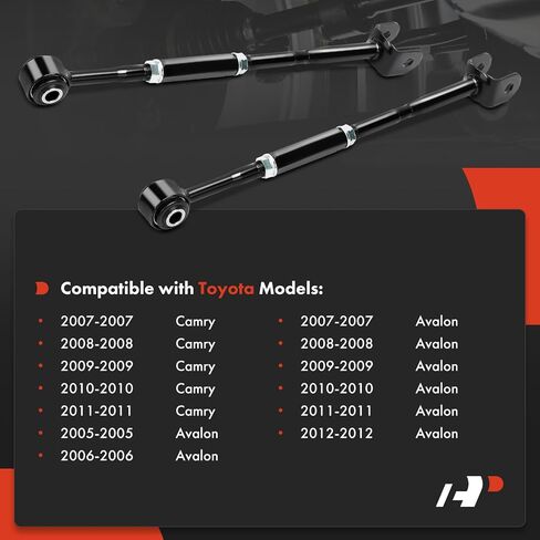 A-Premium 2 × خلفي ذراع التحكم السفلي للأمام ، مع جلبة ، متوافقة مع تويوتا كامري 2007-2011 ، أفالون 2005-2012 in Saudi Arabia