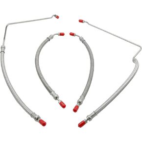 Trim Tilt Hydraulic Ram Cylinder Hose Kit Fit For Mercruiser Alpha One & Bravo 1 2 3 X, Replace Hose Kit for 9B-104 9B-121 Trim Cylinder (15-9/16") 32-99904Q(x2) 32-864589 32-864588, 4pcs in Kuwait