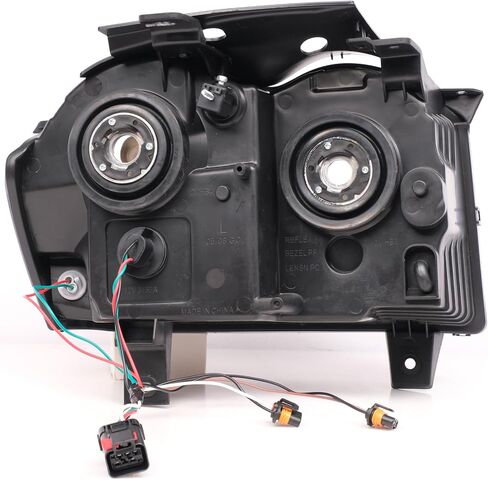Headlights Assembly Pair for 2008 2009 2010 Jeep Grand Cherokee Halogen Headlamps with Wiring Harness Replacement Driver and Passenger Side,Chrome Housing Amber Reflector in Saudi Arabia