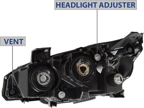 Headlight Assembly Fit for 2016-2021 Honda Civic,Halogen Headlamp w/LED DRL Chrome Housing Replacement Driver Passenger Side in Saudi Arabia