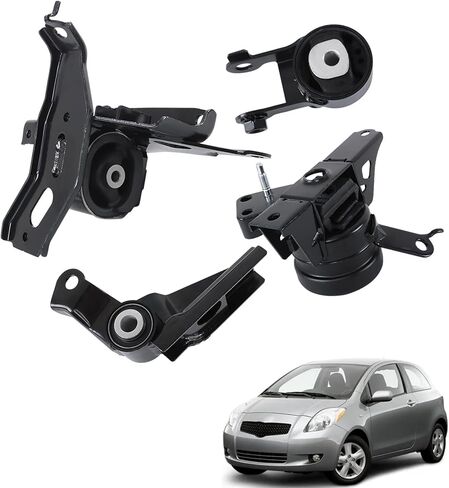 Munirater 4PCS محرك المحرك ونقل الجبل بديل لعام 2006-2011 Yaris 2015-2017 Yaris EM-5654 EM-5930 A4254 A62087 A62075 A62044 A62068 A4237 in Saudi Arabia