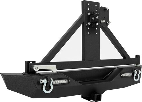 الوفير الخلفي Kuafu متوافق مع 2007-2018 Jeep Wrangler JK مع قفل الإطارات Carrier 2 "RESEIVER 18W in Saudi Arabia