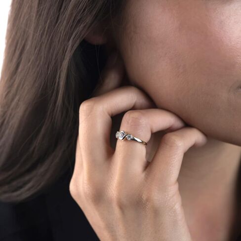 Cora Sterling Silver Genuine Gemstone 3-Stone Round Bezel Ring, Sizes 6-8 in Saudi Arabia