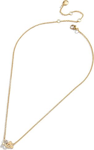 Mickey Mouse & Minnie Mouse Disney Better Half Necklace - Clear/Gold in Saudi Arabia