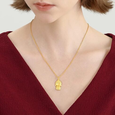 CHOW SANG SANG Cultural Blessings 999.9 24K Gold Price-by-Weight 2.24g Gold Buddha Pendant for Men and Women 89237P [Not Include the Necklace] in Saudi Arabia