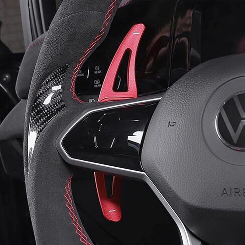 HIGH FLYING 2022 2023 2024 2025 for VW Volkswagen Golf MK8 GTI Aluminum Alloy Car Steering Shift Paddles Extension Accessories 2pcs/Pair (Black) in Saudi Arabia