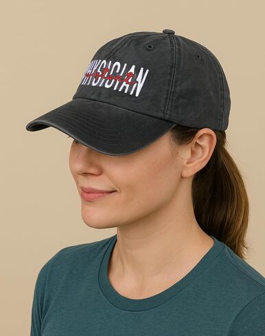 InnoBeta Physician Assistant Gifts Cap for Women - Adjustable Vintage Washed Cotton Embroidered Hat - PA Week Gift - Grey in Saudi Arabia