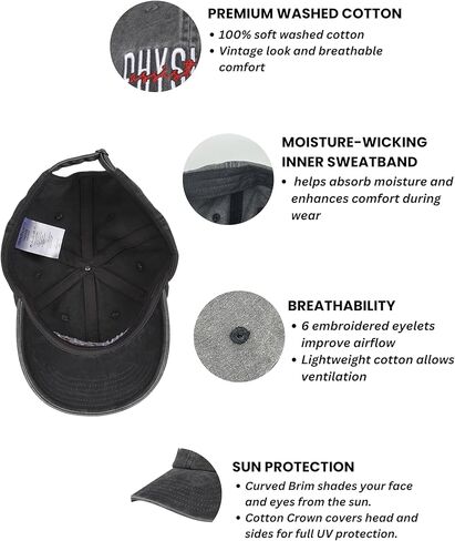 InnoBeta Physician Assistant Gifts Cap for Women - Adjustable Vintage Washed Cotton Embroidered Hat - PA Week Gift - Grey in Saudi Arabia