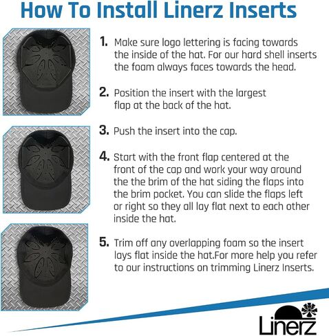 Linerz Bump Cap Hat Inserts Ventilated Lightweight Universal Trim to Fit in Saudi Arabia