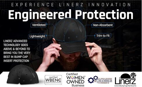 Linerz Bump Cap Hat Inserts Ventilated Lightweight Universal Trim to Fit in Saudi Arabia
