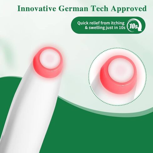 Bug Bite Suction and Itch Relief Tool, Mosquito Bite Sucker Tool, 2IN1 Rechargeable Pen with Sucker and Heat Tool Fast Mosquito and Bug Bite Itch Relief After Bite Insect Sting Bite Away Heat Pen in Kuwait