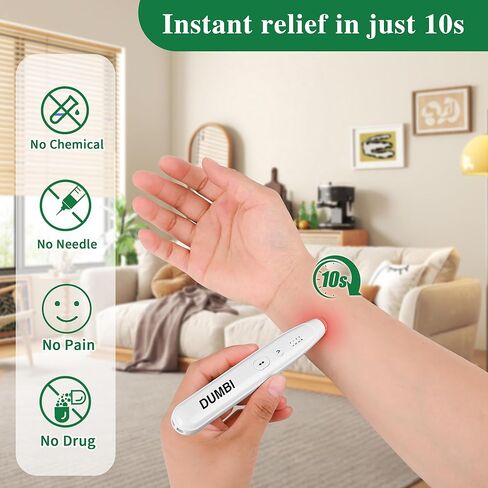 Bug Bite Suction and Itch Relief Tool, Mosquito Bite Sucker Tool, 2IN1 Rechargeable Pen with Sucker and Heat Tool Fast Mosquito and Bug Bite Itch Relief After Bite Insect Sting Bite Away Heat Pen in Kuwait