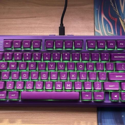 142 مفاتيح PBT Doubleshot SA Keycaps Green Dranguent Keycaps مجموعة ملائمة ل 61/64/87/104/108 لوحة مفاتيح Cherry MX ISO ANSI الميكانيكية in Kuwait