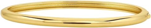 Gorjana - Paseo Cuff - 8K Gold Placed Brass - خيارات متعددة الحجم - النهاية المصقولة - إغلاق المفصلات - تعزيز نظرة غير رسمية in Saudi Arabia