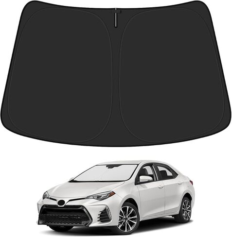 Car Windshield Sun Shade for Toyota Corolla 2014-2018 Accessories Foldable PET Sunshade Keeps The Car Cool Inside in Saudi Arabia