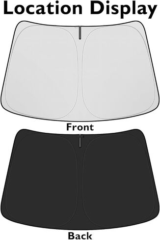 Car Windshield Sun Shade for Toyota Corolla 2014-2018 Accessories Foldable PET Sunshade Keeps The Car Cool Inside in Saudi Arabia