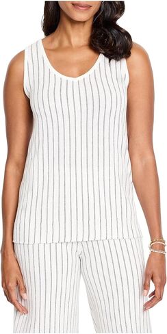 NIC+ZOE Women's Destination Stripe Knit Tank in Saudi Arabia