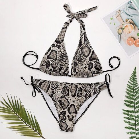 Womens Bikini Triangle Sets 2 Piece Swimsuit Halter String Swimwear Bathing Suit in Saudi Arabia
