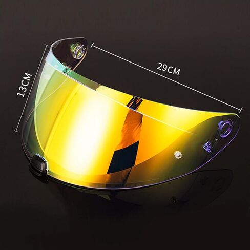 Helmet Visor Replacement Face Shield for HJC HJ-31 i70/i10 Anti-Fog Pinlock Ready Shield Visor Wind Shield Helmet Lens (Dark Smoke) in Kuwait