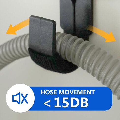 CPAP Hose Hanger for Bed-CPAP Hook for Hose with Anti-Skid Function,Against Hose Tangling and Keeps the Nightstand Organized,Cpap Tube and Mask Holder,CPAP Accessories Supplies,Black (2-PCS) in Saudi Arabia