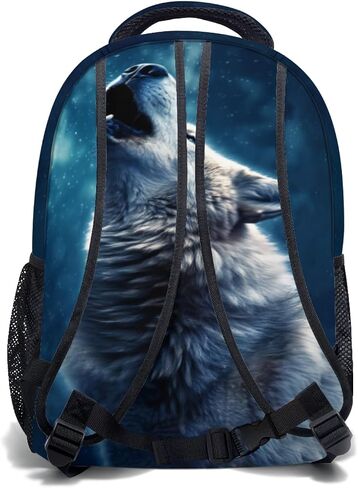 Cool Wolf Backpack Lightweight School Bag Bookbag for Kids Girls Boys Elementary Students 1st 2nd 3rd 4th 5th Grade in Saudi Arabia