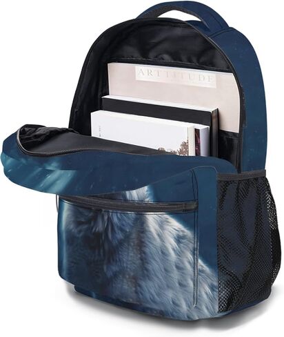 Cool Wolf Backpack Lightweight School Bag Bookbag for Kids Girls Boys Elementary Students 1st 2nd 3rd 4th 5th Grade in Saudi Arabia
