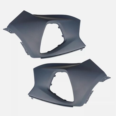 telfair Front Upper & Lower Bumper Cover Fit for 2019-2023 Chevy Blazer LT - Primed Black/Gray in Kuwait