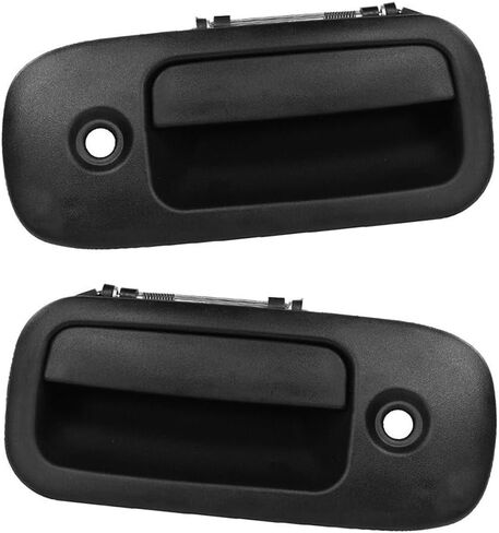 1Pc Car Outside Exterior Door Handle Front Driver LH/Passenger RH Side for Chevrolet Express 1500 2500 3500 1996-2009 25942271(Black-Front Right) in Saudi Arabia