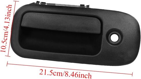 1Pc Car Outside Exterior Door Handle Front Driver LH/Passenger RH Side for Chevrolet Express 1500 2500 3500 1996-2009 25942271(Black-Front Right) in Saudi Arabia