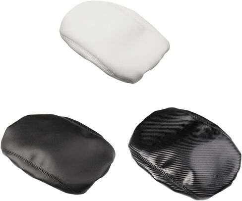 Car Center Console Arm Rest Lid Cover Armrest Box Cover Pads PU Leather for Tesla Model 3 2017-2023,for Tesla Model Y 2020-2023(Black) in Saudi Arabia