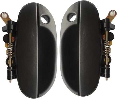 Front Left/Right Exterior Door Handle for Hyundai Accent 1995 1996 1997 1998 1999 82650-22000 82660-22000(Black-Front Left) in Saudi Arabia