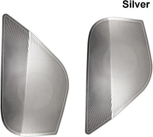 for Tesla Model 3 2024 Car Door Horn Replace Caps Audio Speaker Decor Cover Loudspeaker 3D Trim Sticker Side Horn Cover(Black-B) in Saudi Arabia