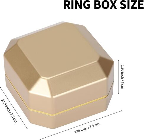 Luxury LED Jewelry Earring Pendant Stud Box, Velvet Earring Necklace Gift Box Storage Case Organizer Holder for Proposal Engagement Wedding Anniversary Birthday Ceremony (Black) in Saudi Arabia