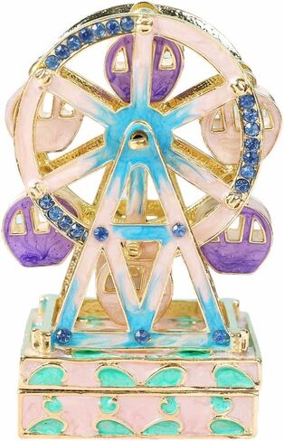 Lucky Ferris Wheel Shape Box Trinket Box مفصلات مربعات مجوهرات صغيرة مرسومة يدويًا in Kuwait