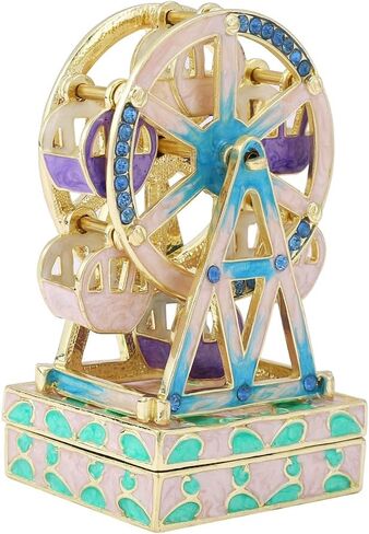 Lucky Ferris Wheel Shape Box Trinket Box مفصلات مربعات مجوهرات صغيرة مرسومة يدويًا in Kuwait