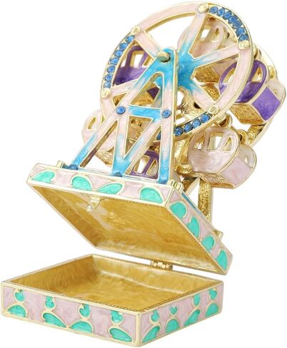 Lucky Ferris Wheel Shape Box Trinket Box مفصلات مربعات مجوهرات صغيرة مرسومة يدويًا in Kuwait