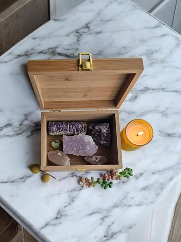 Engraved Bamboo Keepsake Box – ‘Forever’ Heart Design Memory Box for Photos, Letters, Jewelry – Wooden Gift Box for Wedding, Anniversary, or Home Decor (Forever) in Saudi Arabia