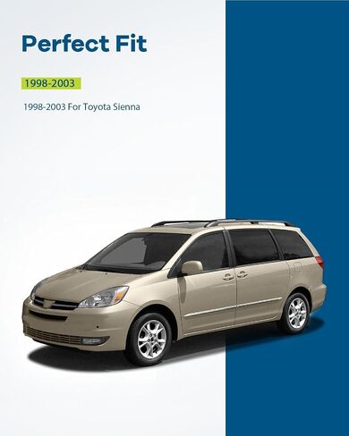 Lujuntec Outside Door Handle Brace Prontger Side President for 1998-2003 for Toyota Sienna Black in Saudi Arabia