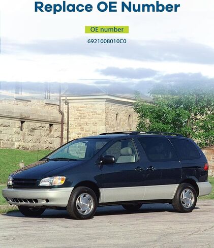Lujuntec Outside Door Handle Brace Prontger Side President for 1998-2003 for Toyota Sienna Black in Saudi Arabia
