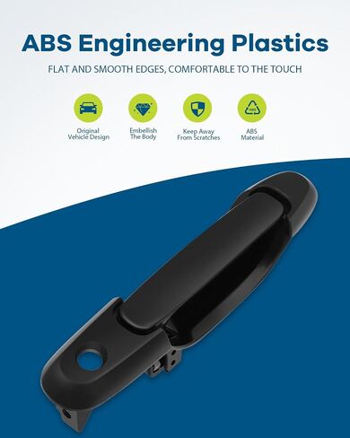 Lujuntec Outside Door Handle Brace Prontger Side President for 1998-2003 for Toyota Sienna Black in Saudi Arabia
