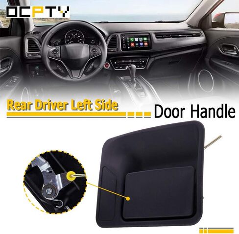 OCPTY Door Handle Exterior Rear Driver Left Side Replacement for 1999-2015 for F-250 for F-350 for F-450 for F-550 Outside Door Handle Black in Saudi Arabia