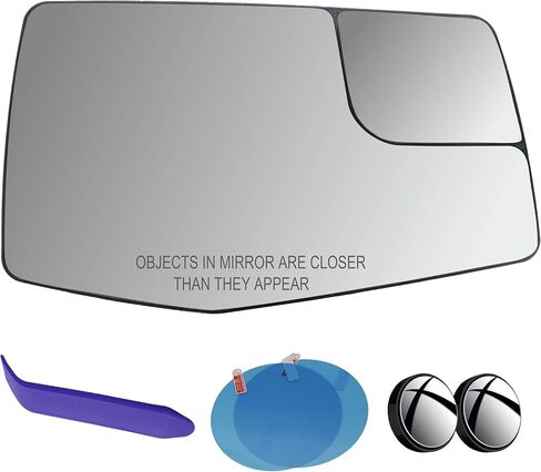EAP Side Passenger Side Mirror Glass متوافق مع شيفروليه سيلفرادو 1500 2019-2025 ، سيلفرادو 2500 3500 HD 2020-2025 ، GMC Sierra 1500 2019-2025 ، Sierra 2500 3500 HD 2020-2025 ، التسخين 84309709 84309703 in Saudi Arabia