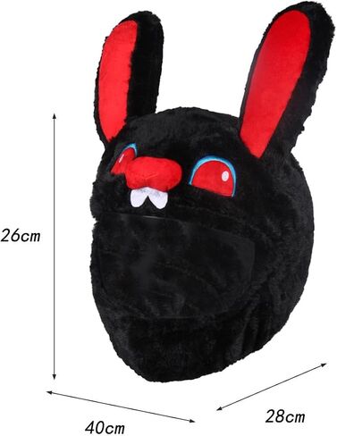 Helmet Cover Full Face Bunny Decorative Gifts Soft Universal for Men Women Funny Helmet Cover Helmet Protective Cover in Saudi Arabia