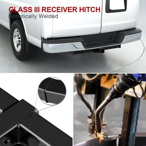 APS REAT TORING HIGH RECEIVER ، Class 3 Trailer Hitch متوافق مع Chevrolet Express 2500/GMC Savana 2500 1996-2025 in Saudi Arabia